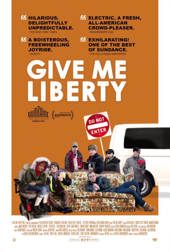 GIVE ME LIBERTY film poster.